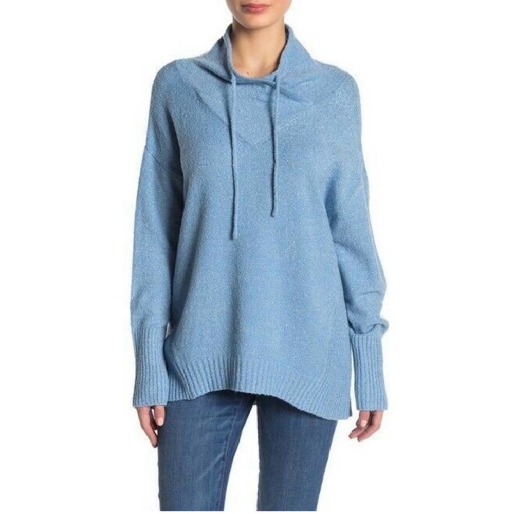 Philosophy Long Sleeve Pullover Mock Neck Sweater, size large,